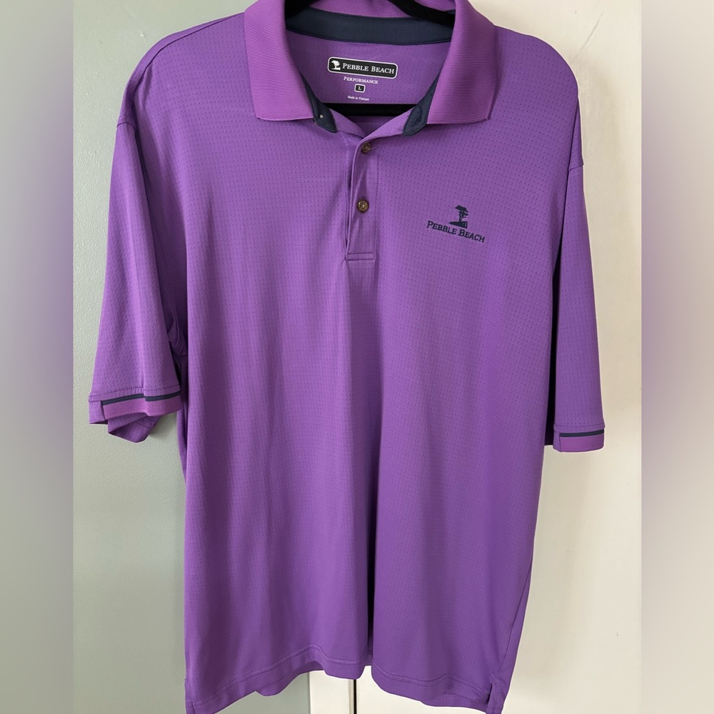 🔥 Pebble Beach Performance Golf Shirt Size Large